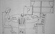 Zeichnung aus Chile von dem Kind eines Verschwundenen